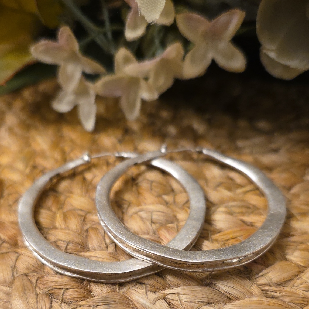 Kenneth Cole Reaction Silver Hoop Earrings